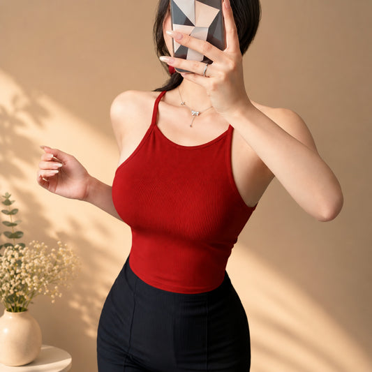 Ruby Glow Halter Top