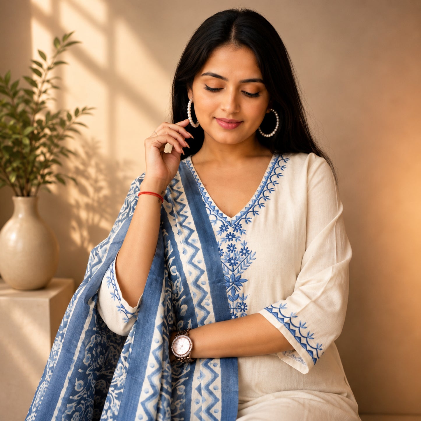 Floral Grace Kurta Set
