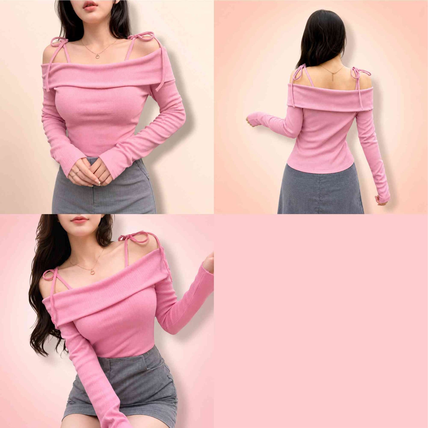 Stylish Parker Off-Shoulder String Top
