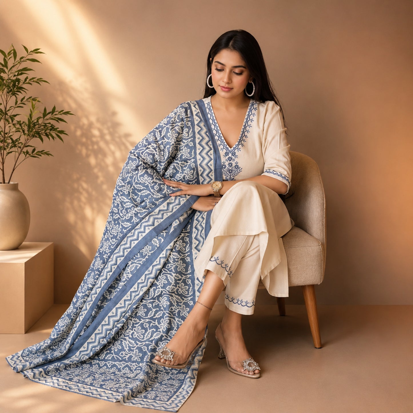 Floral Grace Kurta Set