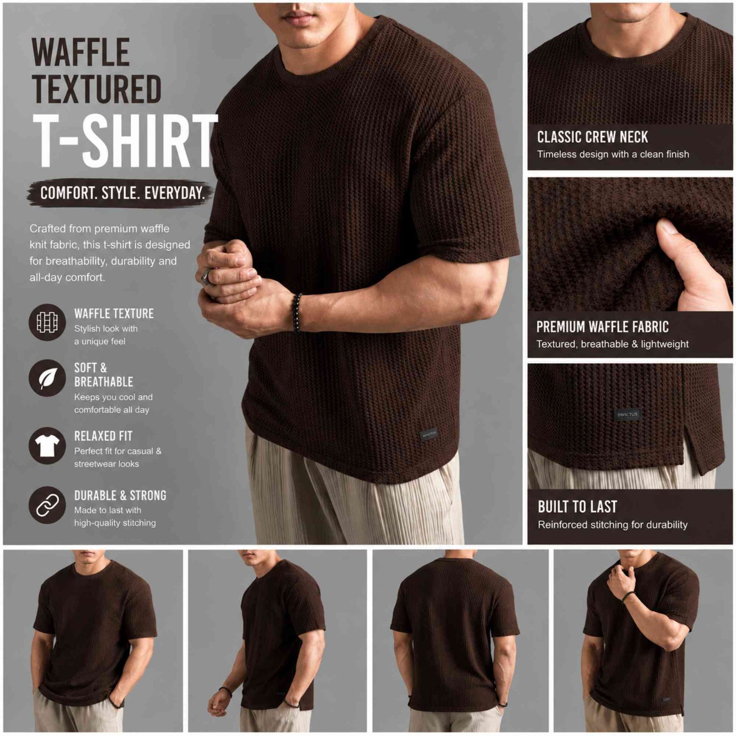 Stylish Textured T-Shirt For Men