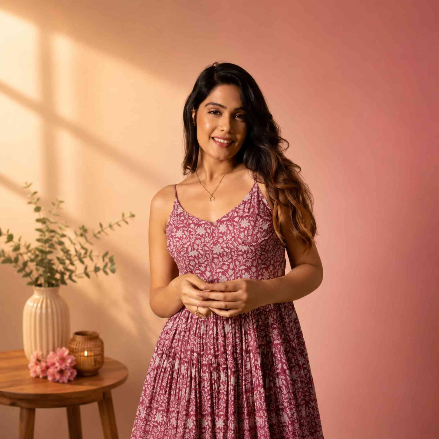 Blush Bloom Mini Dress
